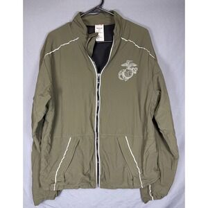 USMC Marine Corps New Balance PT Running Training Jacket Size Medium Long